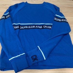 Calvin Klein Jeans blue crenweck.